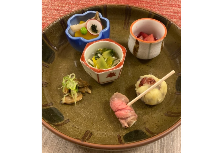 会席料理の前菜